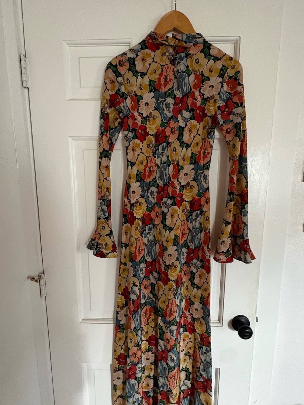 RARE Doen Musetta Silk Dress, in Poppy Meadow, XS - Picture 6 of 15